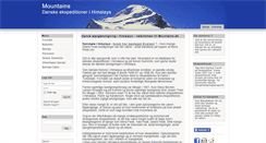 Desktop Screenshot of mountains.dk